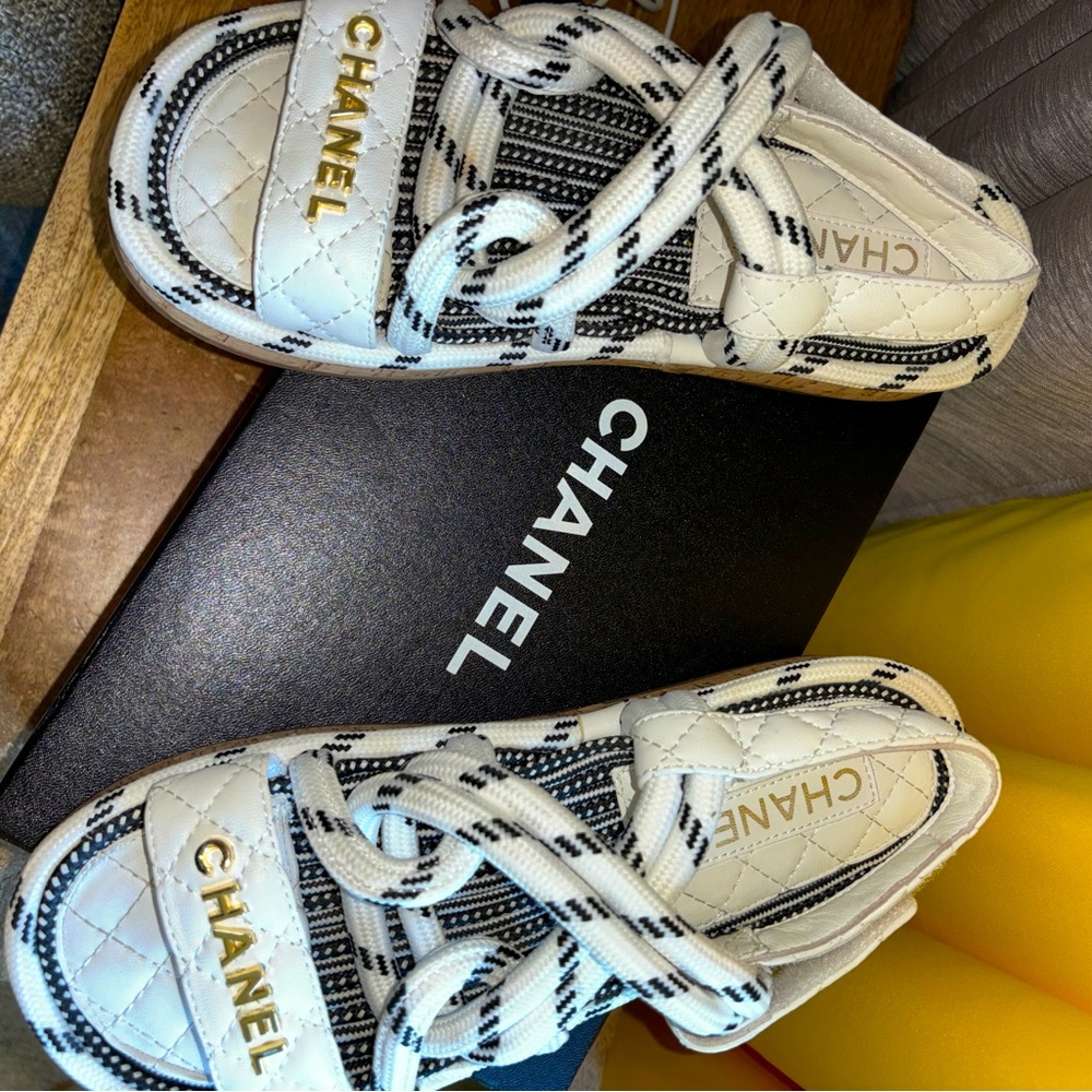 Chanel Cord Sandals